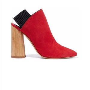 3.1 Phillip Lim Drum suede slingback heel bootie